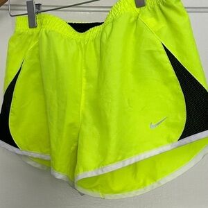 Nike Yellow and Black Athletic Shorts High-Visibility Performance